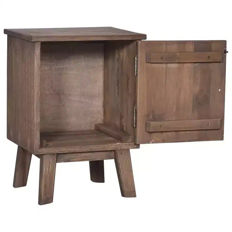 Bedside Cabinet 15.7x11.8x20.9 Solid Teak Wood