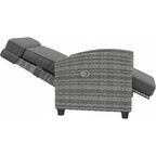 Reclining Patio Chair with Independent Backrest & Footrest Adjustment, 150 Lockable Comfort, Easy Armrest Control, Outdoor Lounge