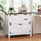 Lateral Filing Cabinet, Farmhouse File Cabinet with 4 Drawers, Fit Letter/A4/Legal Hanging Files