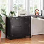 Lateral Filing Cabinet, Farmhouse File Cabinet with 4 Drawers, Fit Letter/A4/Legal Hanging Files