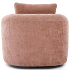 Lounge Chair, Swivel Barrel Sofa Chair with Dual-Layer Cushion, 250lbs Capacity, 36.6 Round Chenille Accent Chair for Living Room, Office
