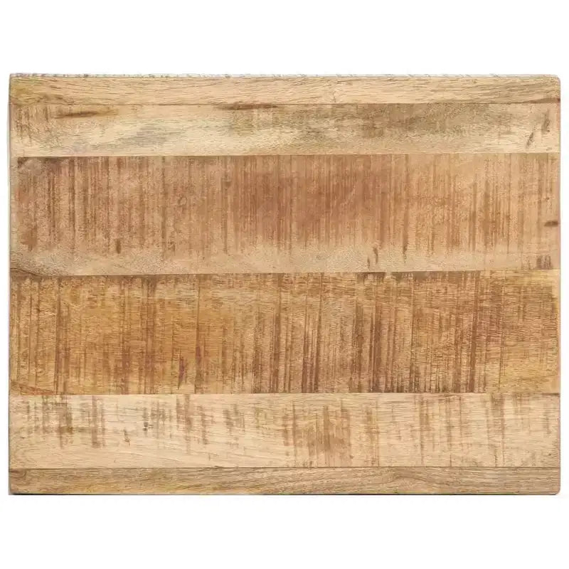 Side Table Brown Solid Rough Mango Wood Small Durable