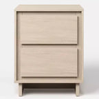 2-Drawer Dresser, Modern Wood Dresser with Clean Edge Detailing, Versatile Storage Unit for Bedroom, Living Room, Office, Entryway