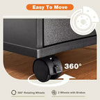 5/7-Drawer Mobile File Cabinet, Modern Under-Desk Storage Organizer for Office and Home, Smooth & Noise-Free Natural Wooden Drawers