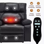 Beige Chenille Heat Massage Dual Motor Infinite Position Up to 350 LBS Large Electric Power Lift Recliners with Hidden Cup Holders