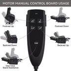 Beige Chenille Heat Massage Dual Motor Infinite Position Up to 350 LBS Large Electric Power Lift Recliners with Hidden Cup Holders