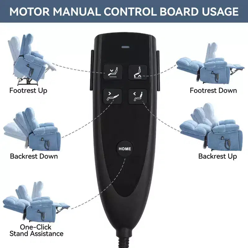 Beige Chenille Heat Massage Dual Motor Infinite Position Up to 350 LBS Large Electric Power Lift Recliners with Hidden Cup Holders
