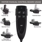 Beige Chenille Heat Massage Dual Motor Infinite Position Up to 350 LBS Large Electric Power Lift Recliners with Hidden Cup Holders