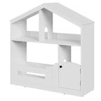 2-Tier Kids Bookshelf with Motion Sensor Light - Wooden Book Shelf, Toy Storage Organizer, Book Rack for Kids Rooms, Classroom, Playing Room