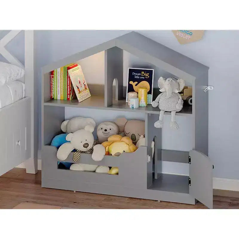 2-Tier Kids Bookshelf with Motion Sensor Light - Wooden Book Shelf, Toy Storage Organizer, Book Rack for Kids Rooms, Classroom, Playing Room