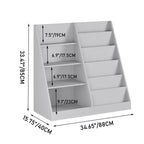 Modern Kids Bookshelf, Multifunctional Wooden Bookcase with Display Shelves, Display Book Shelves for Bedroom, Living Room, Playroom