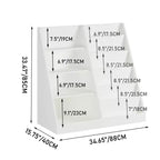Modern Kids Bookshelf, Multifunctional Wooden Bookcase with Display Shelves, Display Book Shelves for Bedroom, Living Room, Playroom
