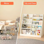 Modern Kids Bookshelf, Multifunctional Wooden Bookcase with Display Shelves, Display Book Shelves for Bedroom, Living Room, Playroom