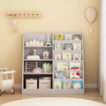 Modern Kids Bookshelf, Multifunctional Wooden Bookcase with Display Shelves, Display Book Shelves for Bedroom, Living Room, Playroom