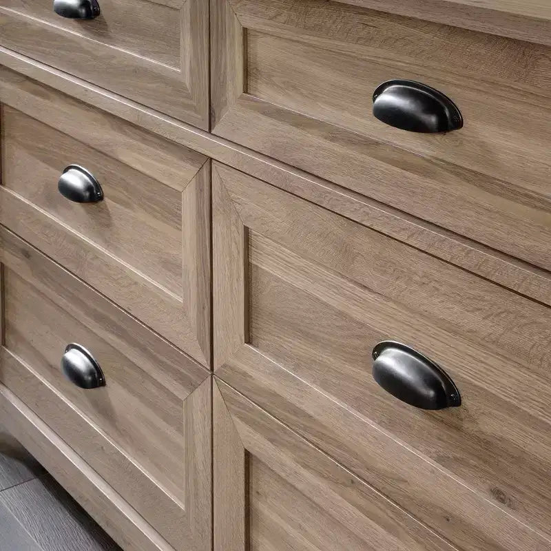 52 Rustic 6-Drawer Wood Bedroom Dresser