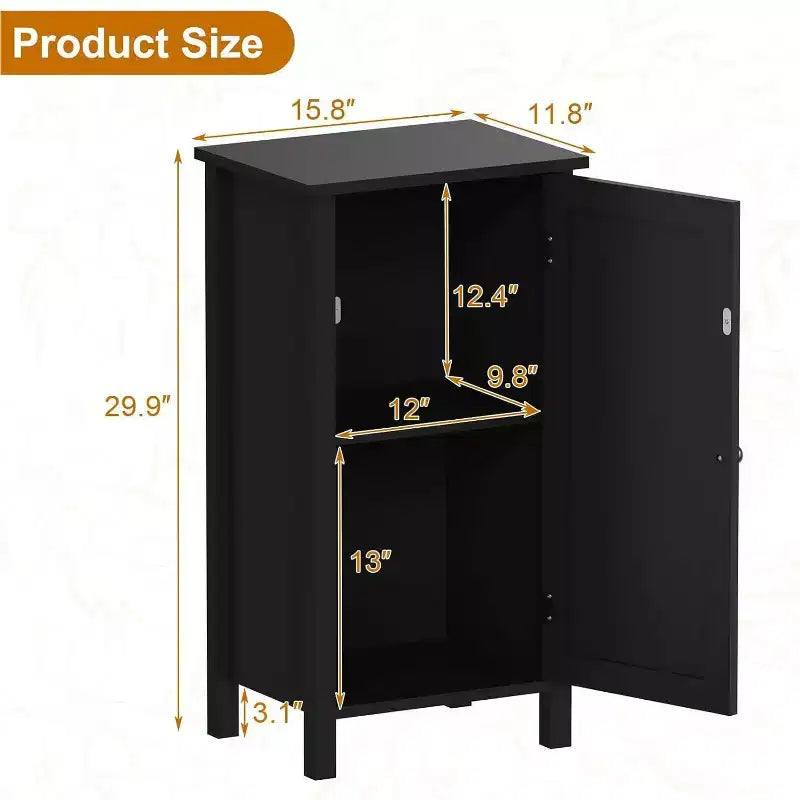 Modern Farmhouse Nightstand, 16 Inch Boho Bedside Table with Drawer, Wood Storage End Table with Sturdy Legs for Bedroom,Living Room