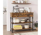 Small Entryway Console Table with 3 Drawers, Narrow Sofa Table with Storage Shelves for Living Room, Hallway, Bedroom