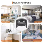 Oversized Modern Chenille Barrel Accent Chair,Mid-Century Lounge Armchair with Open Back,Soft&Cozy Upholstered Comfort for Living Room,Bedroom,Office