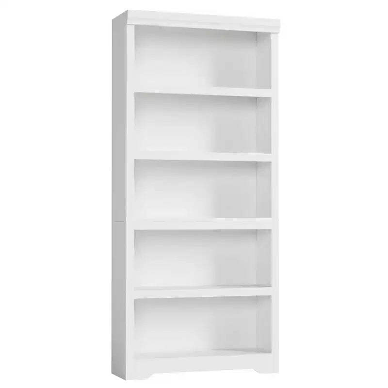 5-Tier Farmhouse Bookshelf, 69 Tall Bookcase with Adjustable Shelves & Anti-Slip Design, Open Storage Rack for Home Office, Living Room