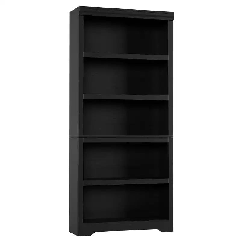 5-Tier Farmhouse Bookshelf, 69 Tall Bookcase with Adjustable Shelves & Anti-Slip Design, Open Storage Rack for Home Office, Living Room