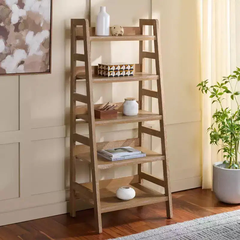 5 Tier Bookcase - Beige