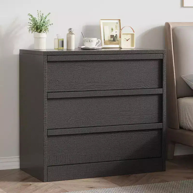 30 3-Drawer Tall Nightstand - Modern Bedside Table & End Table with Large Storage and Anti-Tip Kit for Bedroom & Living Room