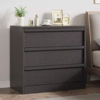 30 3-Drawer Tall Nightstand - Modern Bedside Table & End Table with Large Storage and Anti-Tip Kit for Bedroom & Living Room