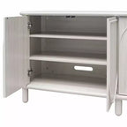Rustic Wood Sideboard Cabinet with Adjustable Shelves
